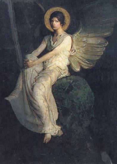 Abbott Handerson Thayer Angel Seated on a Rock oil painting image